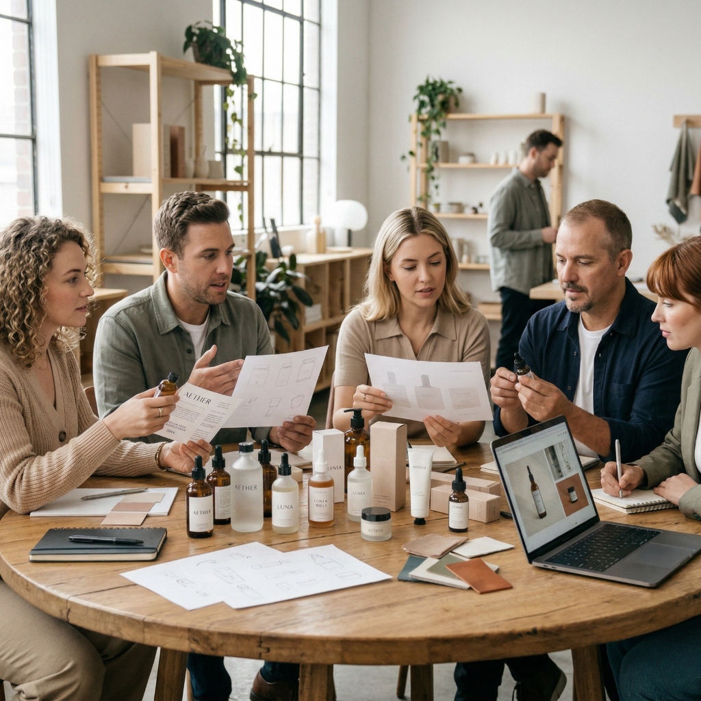 Premium skincare branding and design foundation